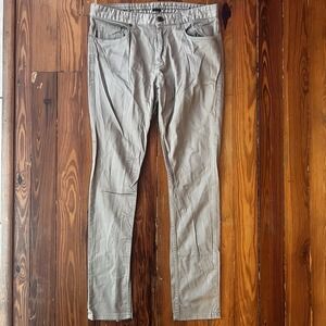 ZARA Men's Slim Fit Chino Pants Beige Size 32 Cotton Stretch